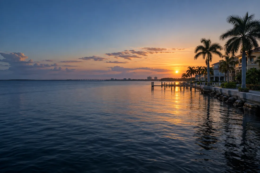 Illustrative Southwest Florida waterfront